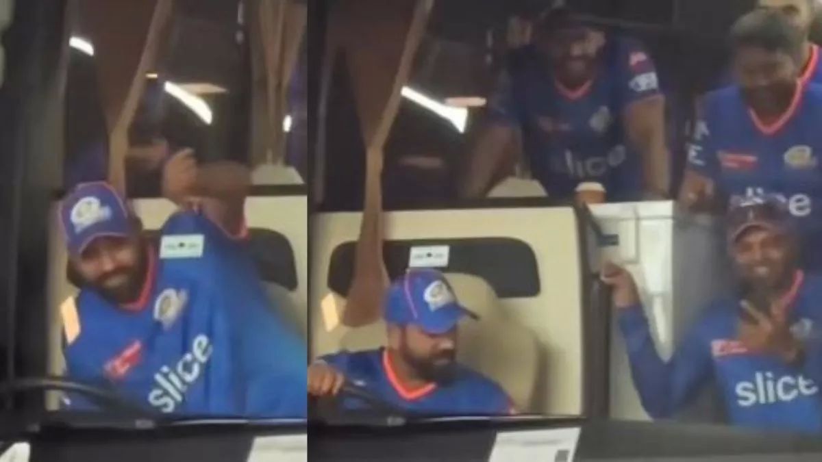 VIDEO: 4 करोड़ की रेंज रोवर छोड़ Rohit Sharma ने चलाई बस