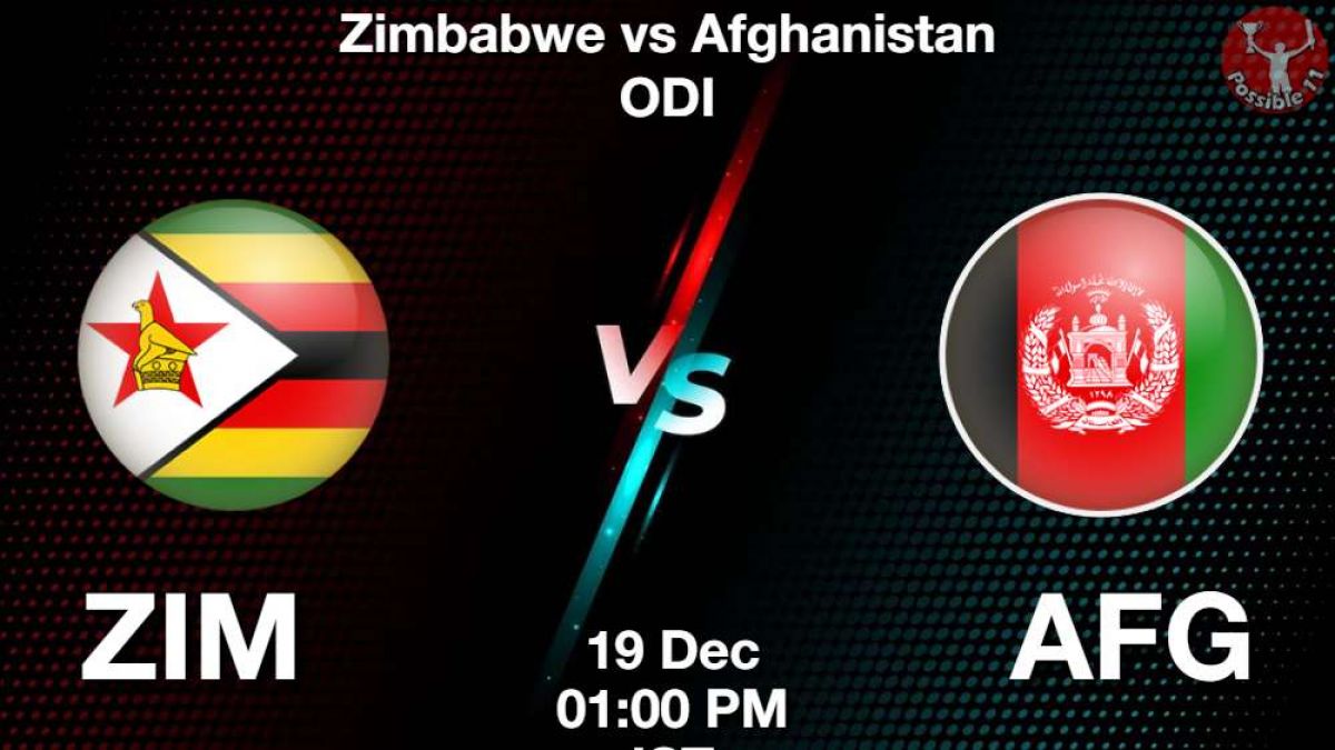ZIM vs AFG Dream11 Prediction In Hindi, 2nd ODI Match, Playing 11, Fantasy Tips