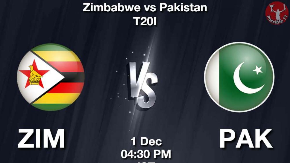 ZIM vs PAK Dream11 Prediction in Hindi, 1st T20I, Playing 11, Fantasy Tips