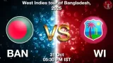 BAN vs WI Match