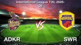 How to Watch ADKR vs SWR Match 25, Live Streaming and Telecast, December 22, 2025