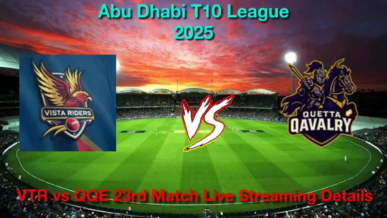 VTR vs QQE 23 T10 मैच, लाइव स्ट्रीमिंग और टेलीकास्ट कैसे देखें, 27 नवंबर, 2025