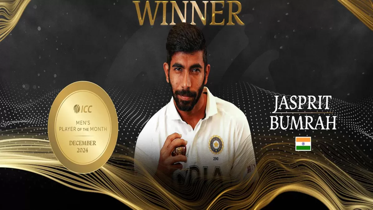 ICC Mens Player of the Month for december 2024