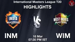 INM vs WIM Match Highlights: International Masters League T20 | 16-Mar-2025