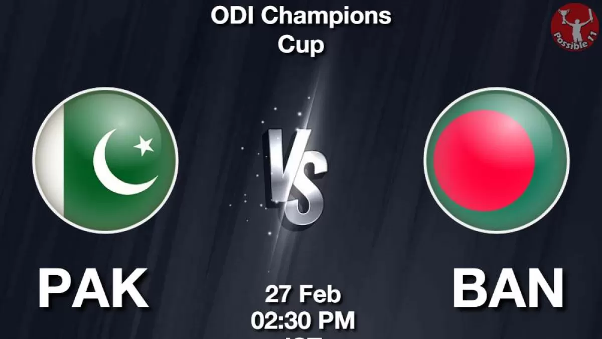 PAK vs BAN Dream11 Prediction in Hindi, 9th Match, Playing 11, Champions Trophy 2025 