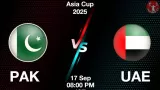 PAK vs UAE Match