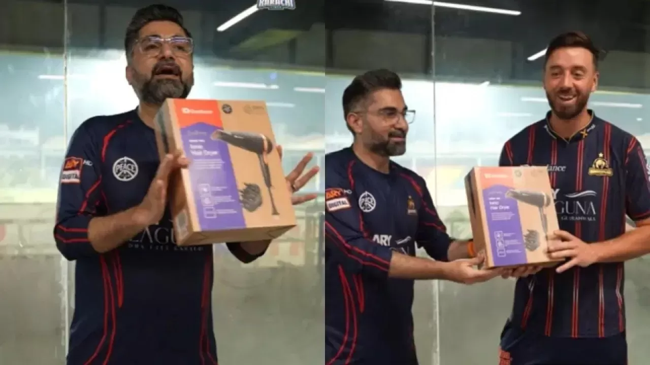 PSL 2025 : जेम्स विंस को शतक बनाने के इनाम में मिला हेयर ड्रायर