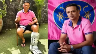 Rajasthan Royals head coach Rahul Dravid injured