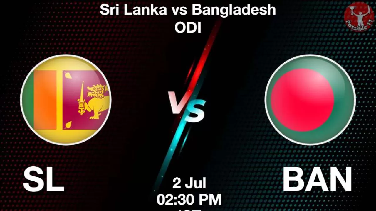 SL vs BAN Dream11 Prediction in Hindi, 1st ODI, Playing 11, Pitch Report