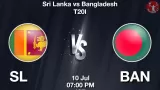SL vs BAN Dream11