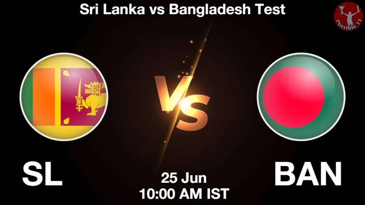 SL vs BAN Dream11 Prediction in Hindi, 2nd Test, Playing 11, Pitch Report