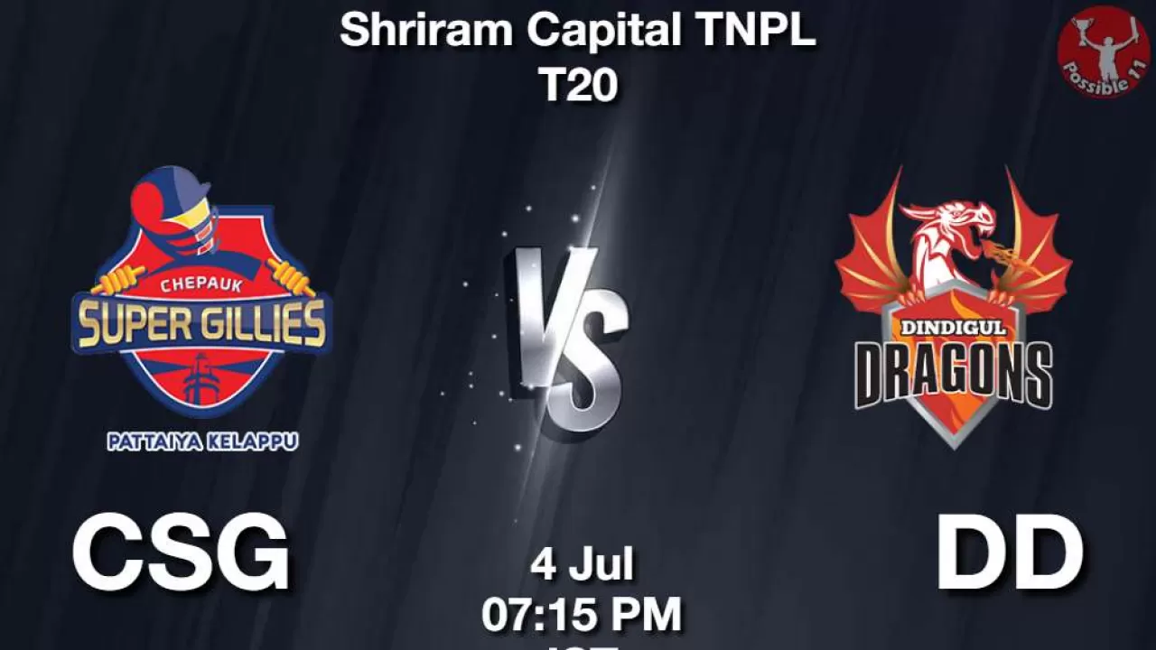 TNPL T20 : CSG vs DD Dream11 Prediction in Hindi, Match Preview, Qualifier 2