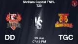 TNPL T20 : DD vs TGC Dream11 Prediction in Hindi, Match Preview, 28th Match