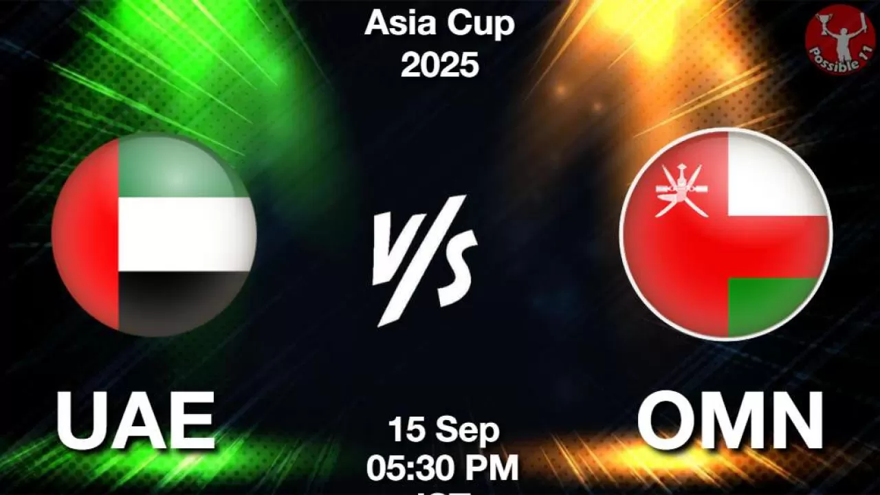 UAE vs OMN Match Prediction in Hindi, Asia Cup 2025 Match 7, Playing 11, Pitch Report