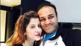 Virender Sehwag and Aarti