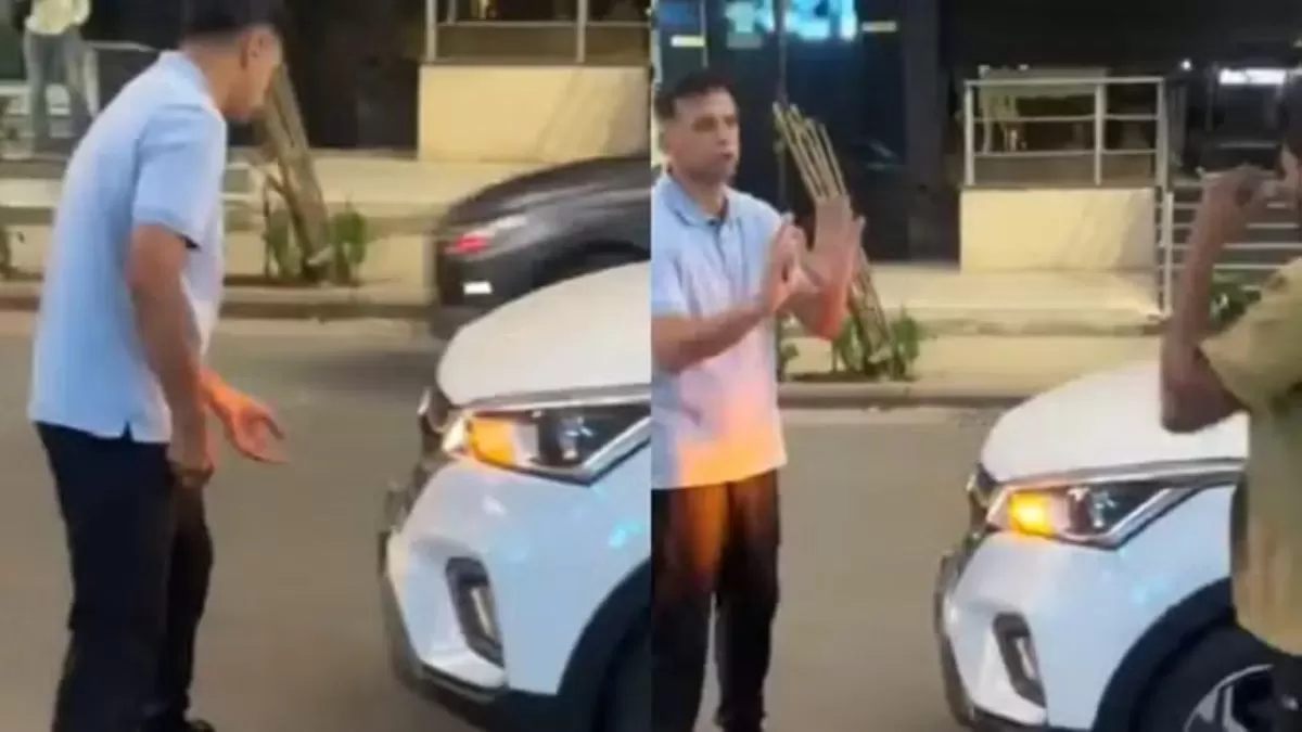 Watch: Rahul Dravid की कार का बंगलूरू में हुआ एक्सीडेंट
