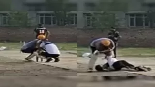Watch Video: Batter Dies