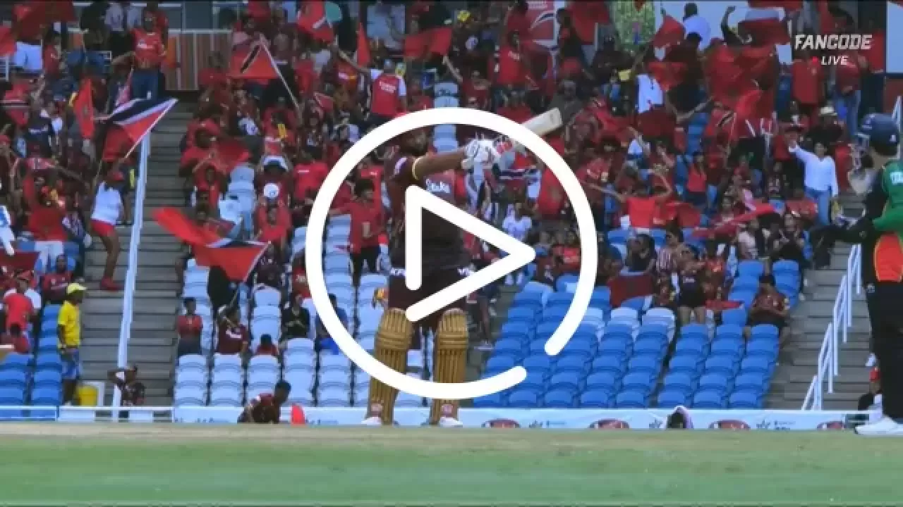 Watch video: Kieron Pollard hits 7 sixes in 8 balls