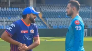 What did Rohit Sharma say to the young LSG batsman?