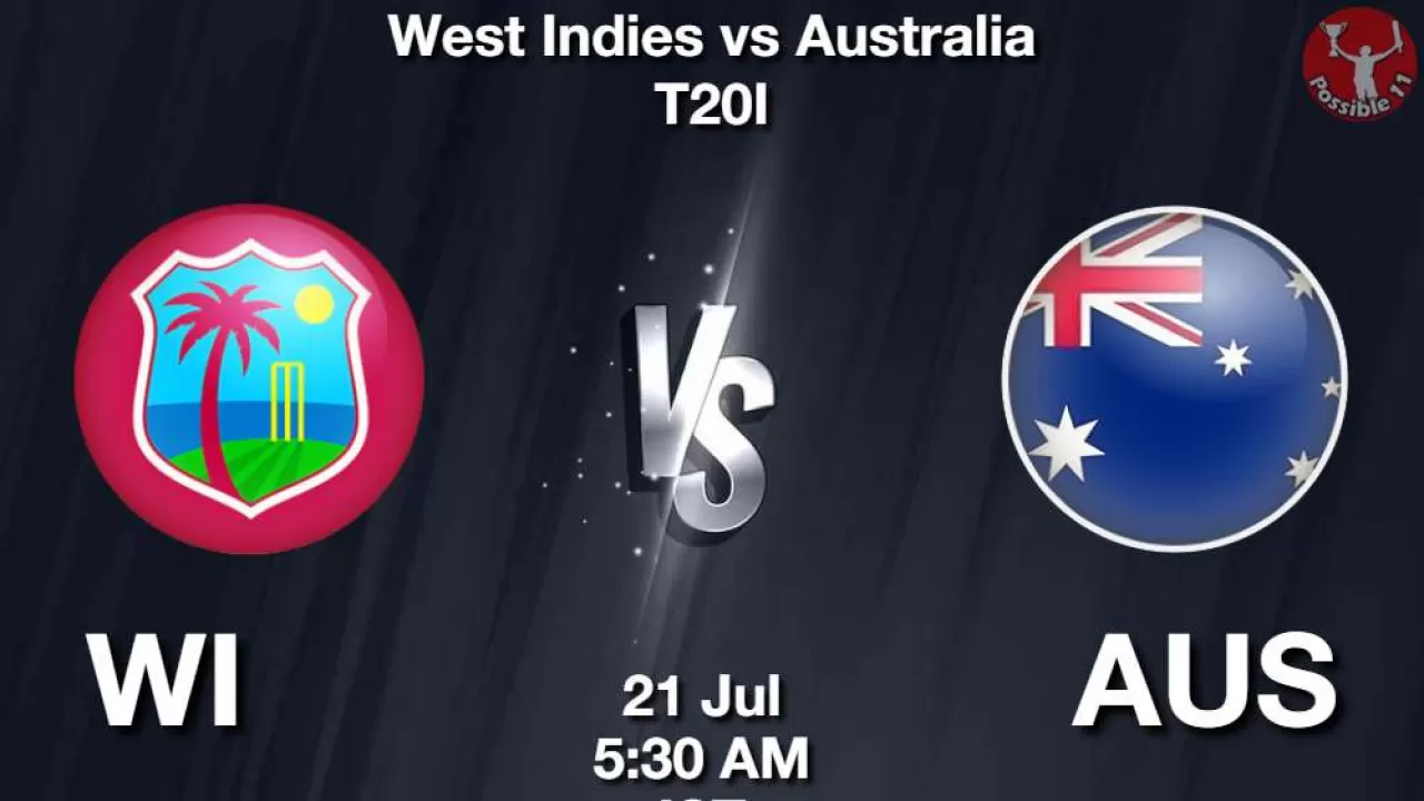 WI vs AUS Dream11 Prediction in Hindi, 1st T20I, Playing 11, Pitch Report