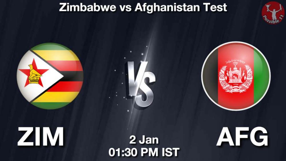 ZIM vs AFG Dream11 Prediction In Hindi, 2nd Test Match, Playing 11, Fantasy Tips