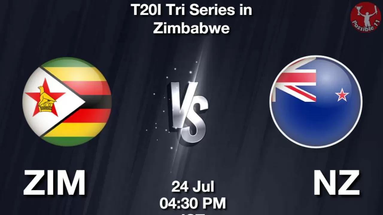 ZIM vs NZ Dream11 Prediction in Hindi, 6th Match, Zimbabwe T20I Tri-Series, 2025