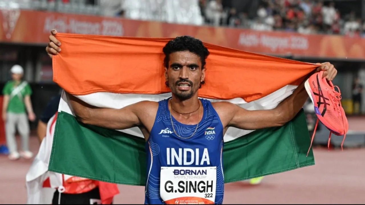 गुलवीर सिंह ने एशियाई खेलों में 10,000 मीटर दौड़ में रजत पदक जीता