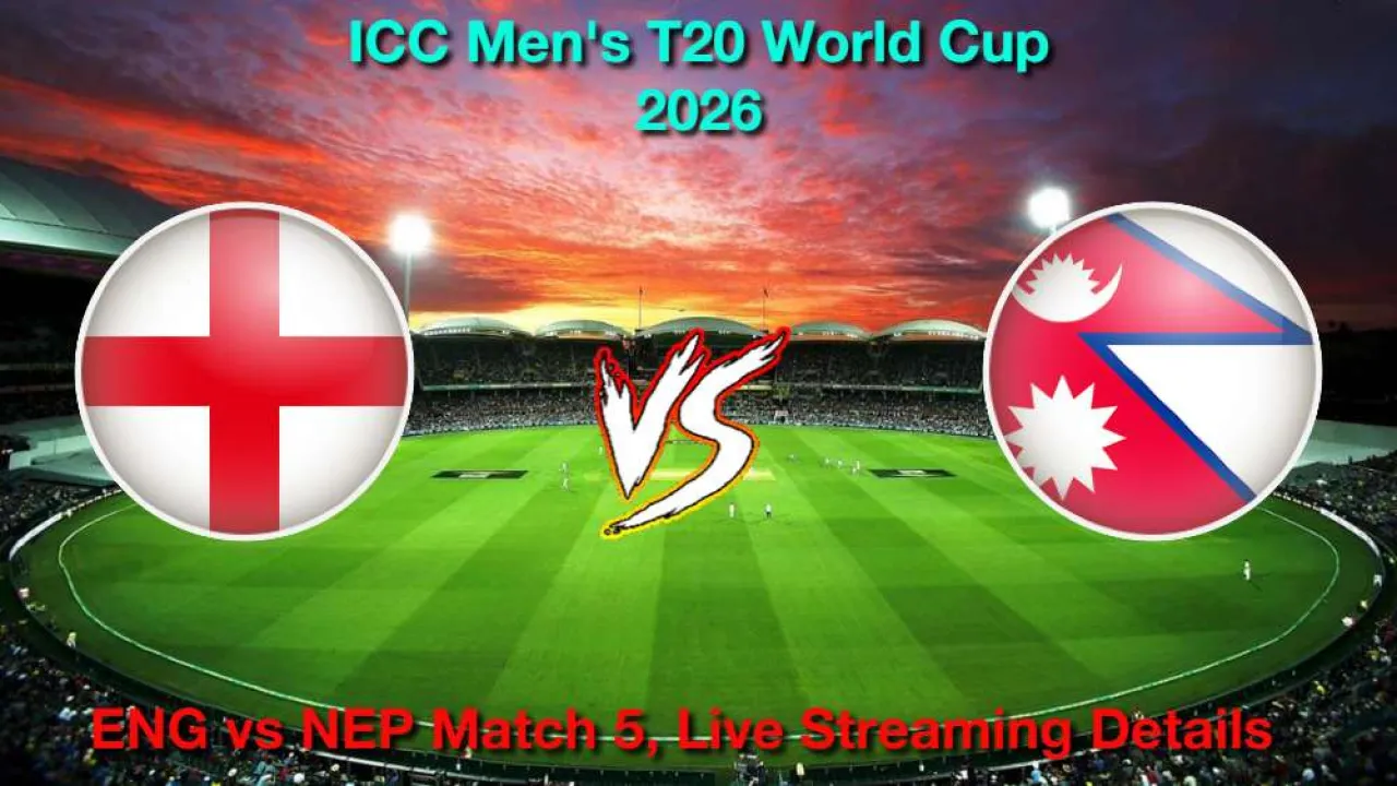 ENG vs NEP T20 विश्व कप, लाइव स्ट्रीमिंग और टेलीकास्ट कैसे देखें, 8 फरवरी, 2026