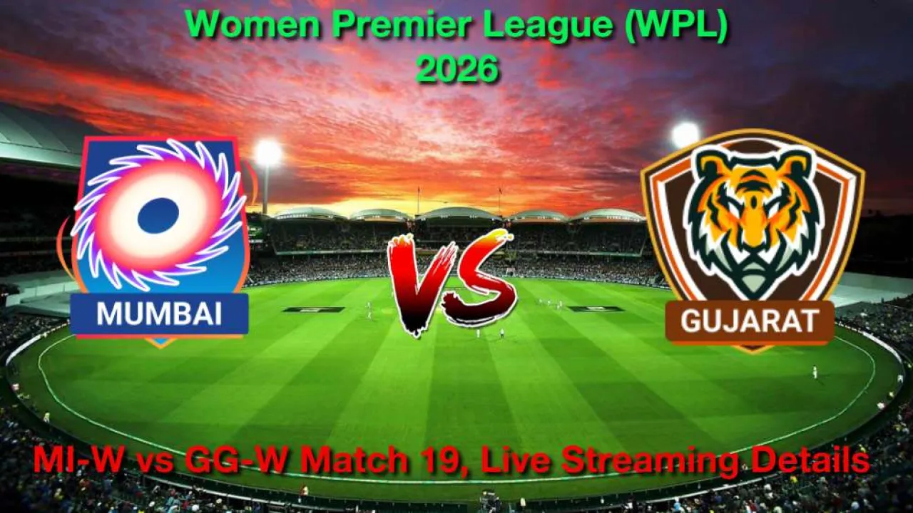 MI-W vs GG-W मैच 19, लाइव स्ट्रीमिंग और टेलीकास्ट कैसे देखें, जनवरी 30, 2026