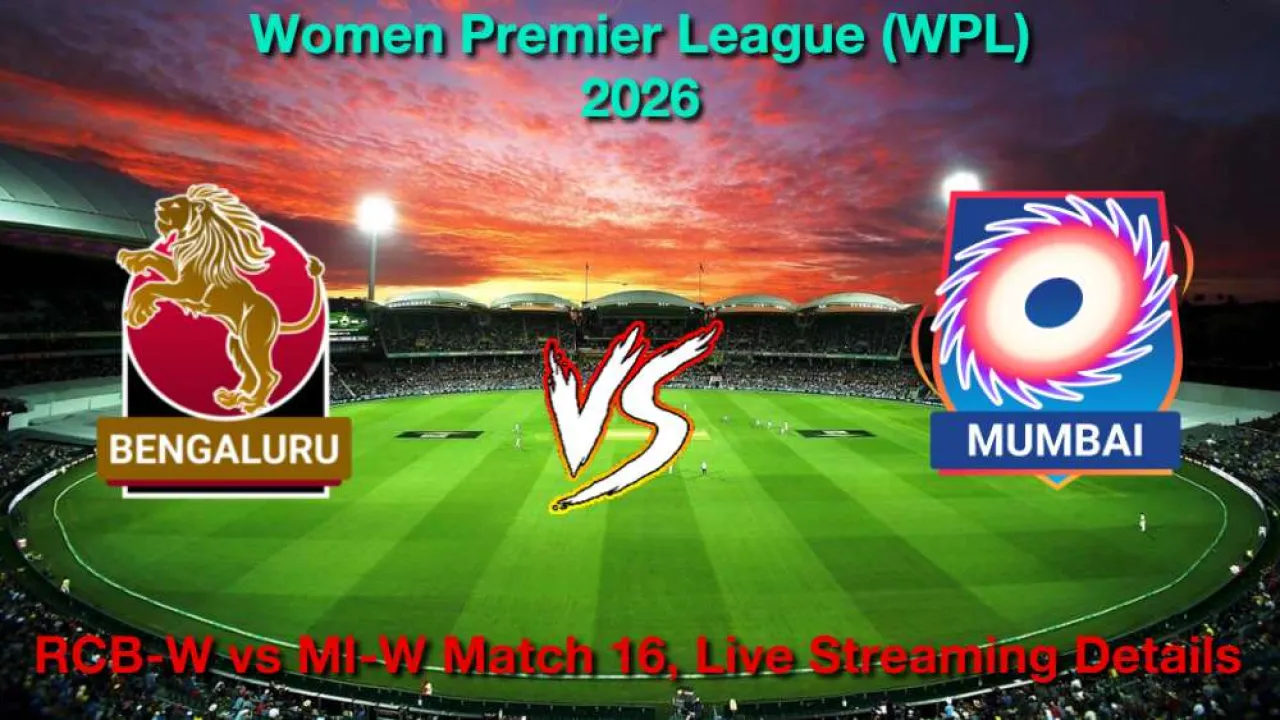 RCB-W vs MI-W मैच 16, लाइव स्ट्रीमिंग और टेलीकास्ट, 26 जनवरी, 2026 कैसे देखें