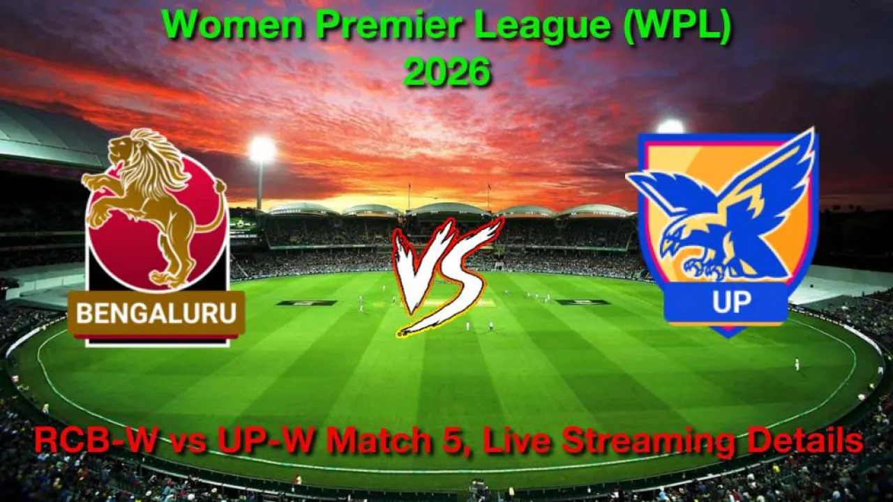 RCB-W vs UP-W मैच 5, लाइव स्ट्रीमिंग और टेलीकास्ट, 12 जनवरी, 2026 कैसे देखें