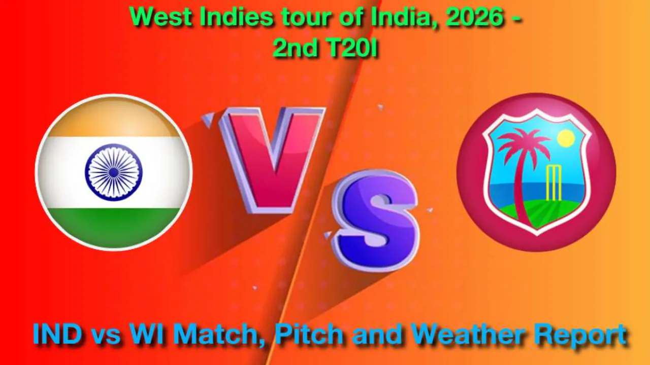 IND vs WI दूसरा T20I पिच रिपोर्ट: JSCA स्टेडियम की पिच की स्थिति और मौसम का हाल