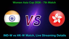 IND-W vs HK-W Live Streaming: Picture