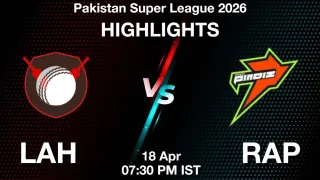 LAH vs RAP Match Highlights: PSL 2026 | Karachi on 18-Apr-2026