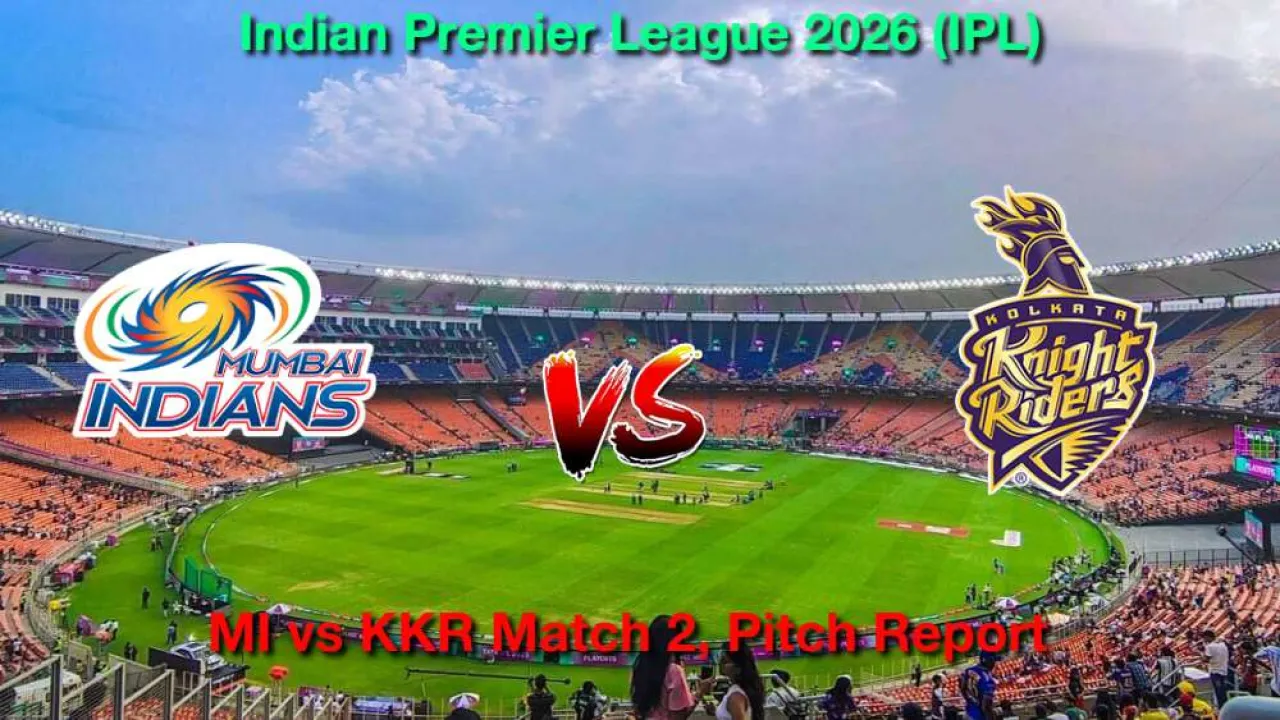 मुंबई इंडियंस बनाम कोलकाता नाइट राइडर्स मैच 2, IPL 2026, पिच रिपोर्ट: वानखेड़े स्टेडियम की पिच कैसी होगी?
