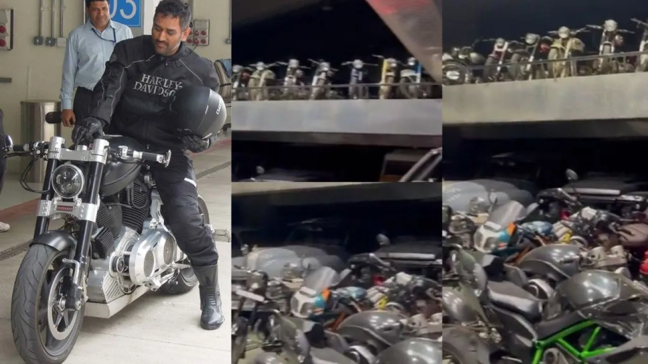 ms dhoni bike viral video 2