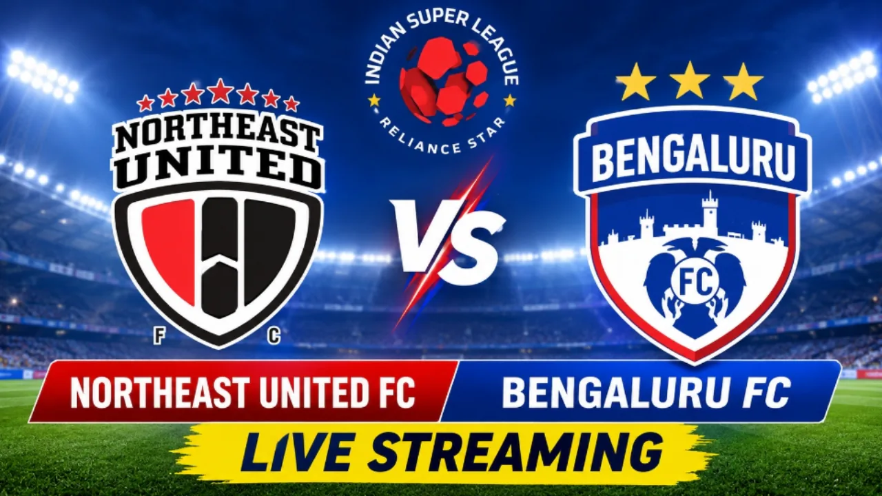 नॉर्थईस्ट यूनाइटेड FC बनाम बेंगलुरु FC लाइव स्ट्रीमिंग: ISL 2026-27 का मैच लाइव कहाँ देखें?