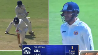 Shubman Gill Dismissed for