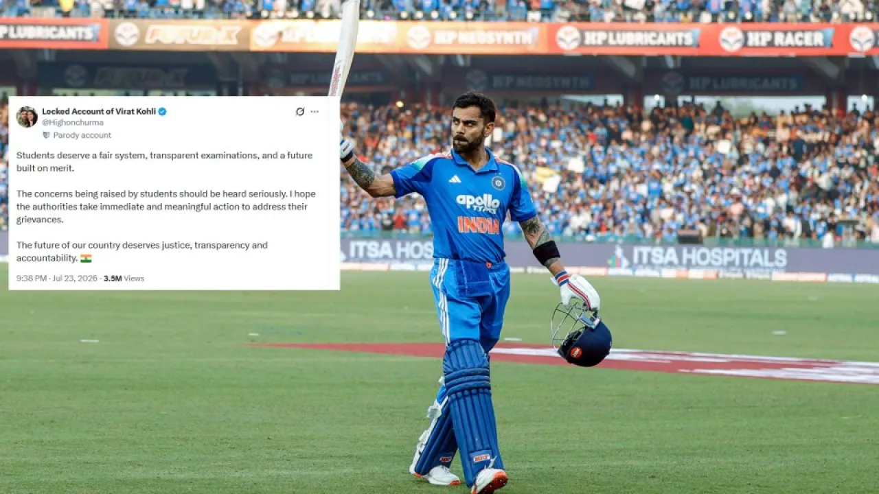 virat kohli paper leak tweet 1