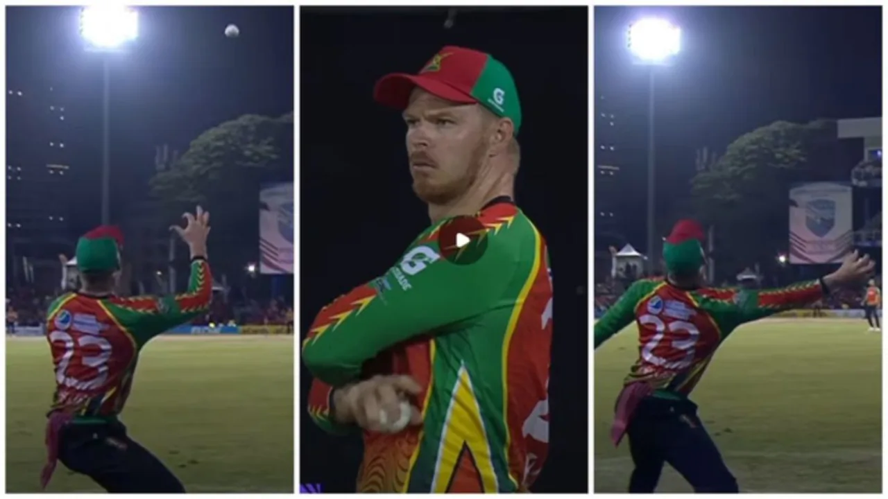 WATCH: ग्लेन फिलिप्स ने एक हाथ से शानदार बाउंड्री कैच पकड़कर CPL में सबको हैरान कर दिया।