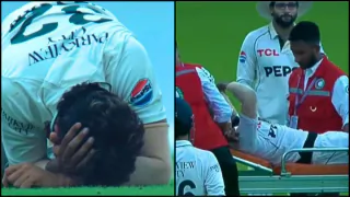 Watch Video: Hasan Ali Stretchered Off the Field Due to Scary Injury