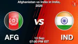AFG vs IND 1st