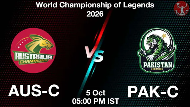 AUS-C vs PAK-C WCL 2026 Match Preview,