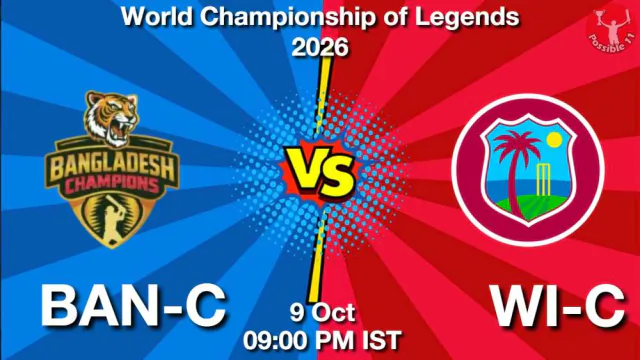 BAN-C vs WI-C WCL 2026 Match Preview,