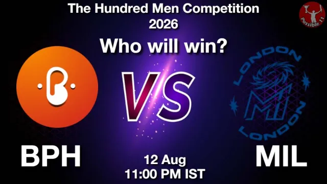 BPH vs MIL Match Prediction Today: Who