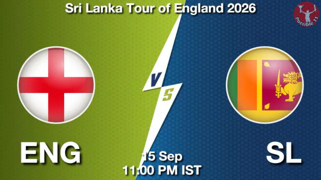 ENG vs SL 1st T20I 2026 Match