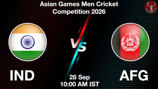 IND vs AFG Asian Games 2026 Match