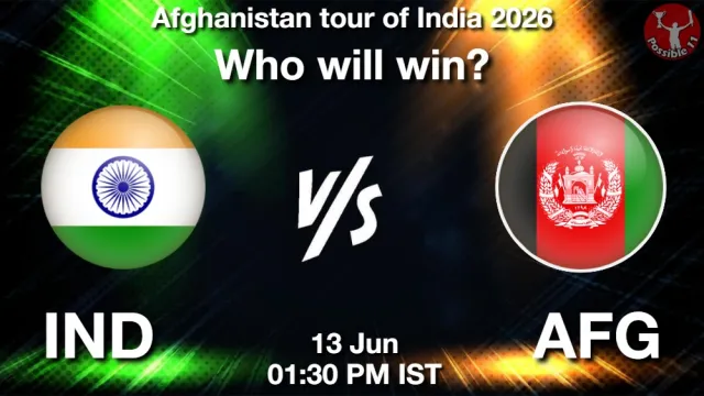 IND vs AFG Match Prediction, 1st ODI: