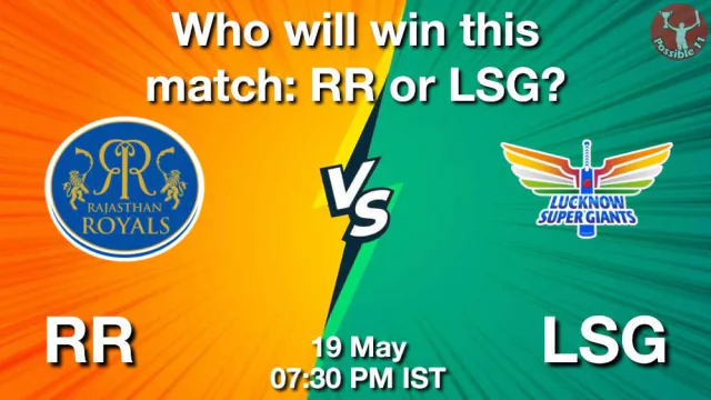 IPL 2026: Match 64, RR vs LSG
