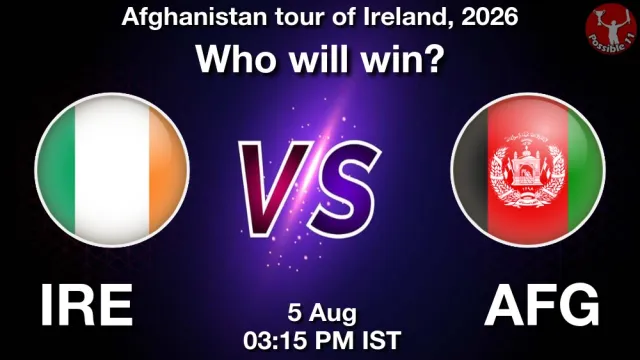 IRE vs AFG 1st ODI Match Prediction: